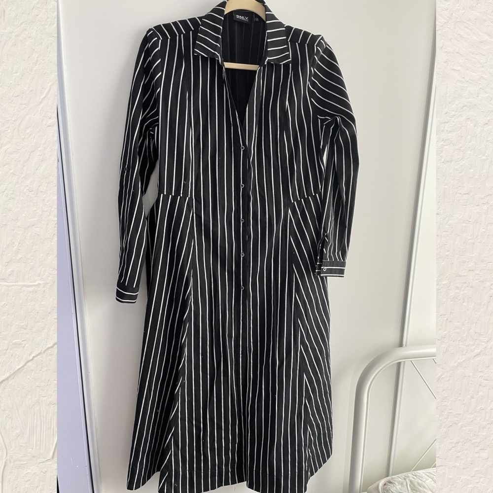 ONLY striped midi dress